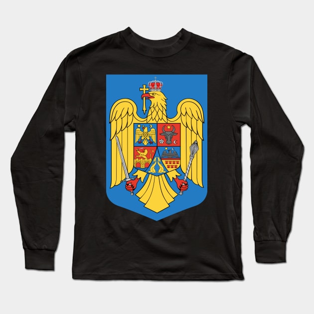 Romania Long Sleeve T-Shirt by Wickedcartoons